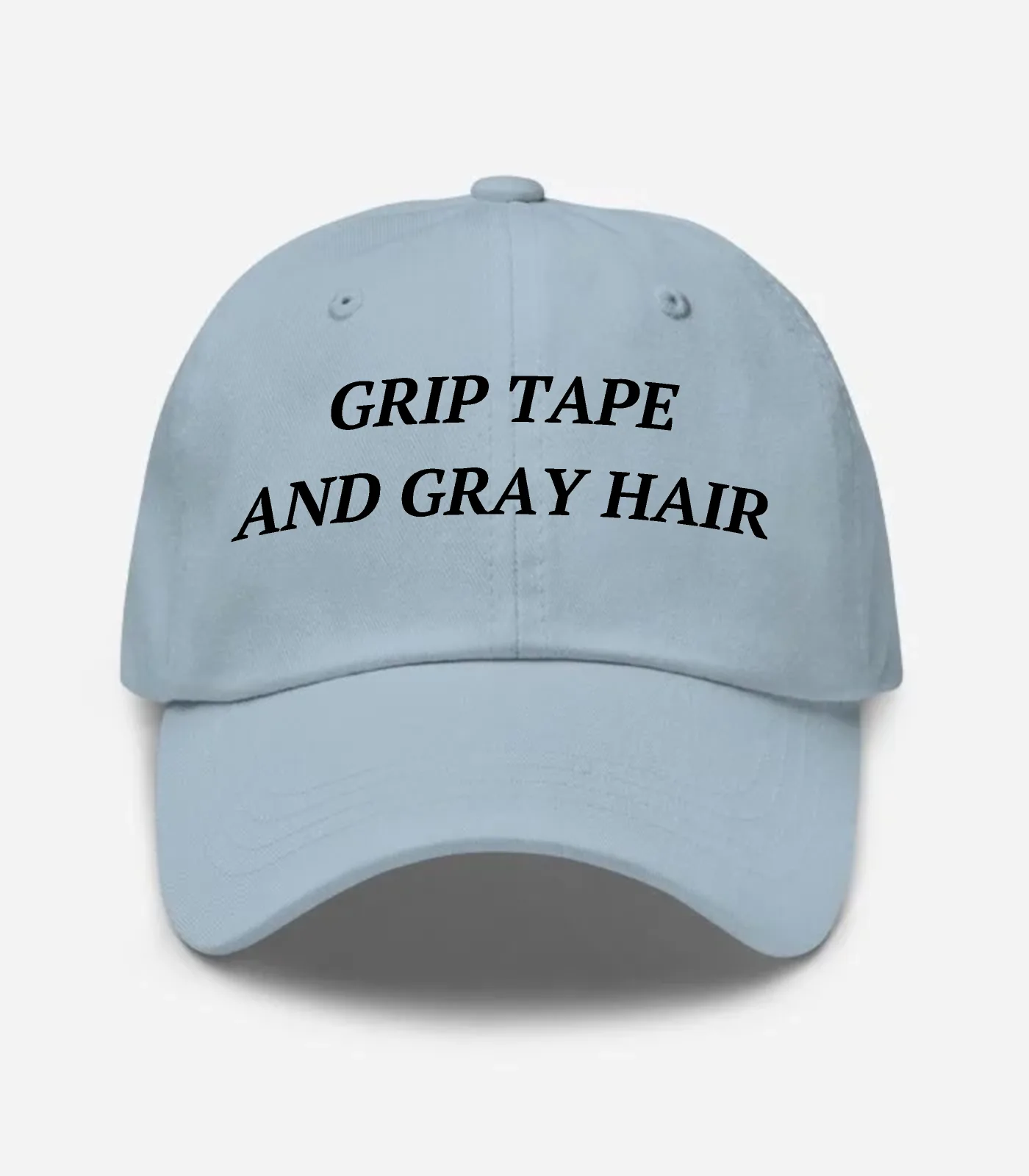 Grip Tape And Gray Hair Hat - Light Blue