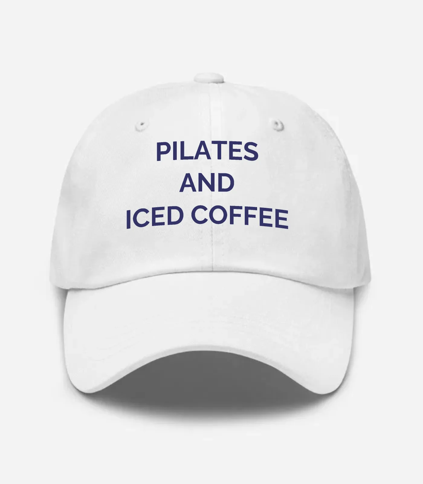 Pilates And Iced Coffee Hat - White