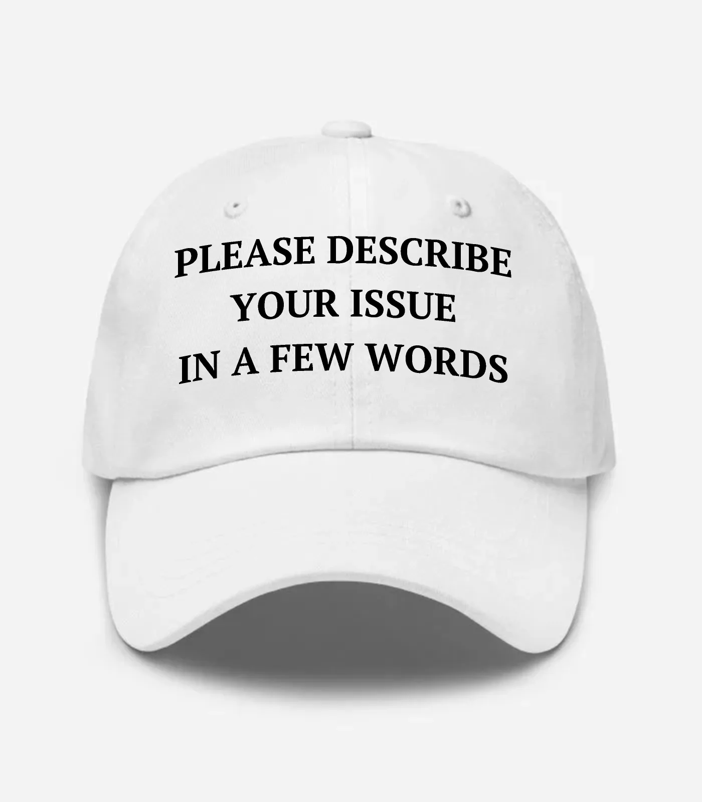 Please Describe Your Issue In A Few Words Hat