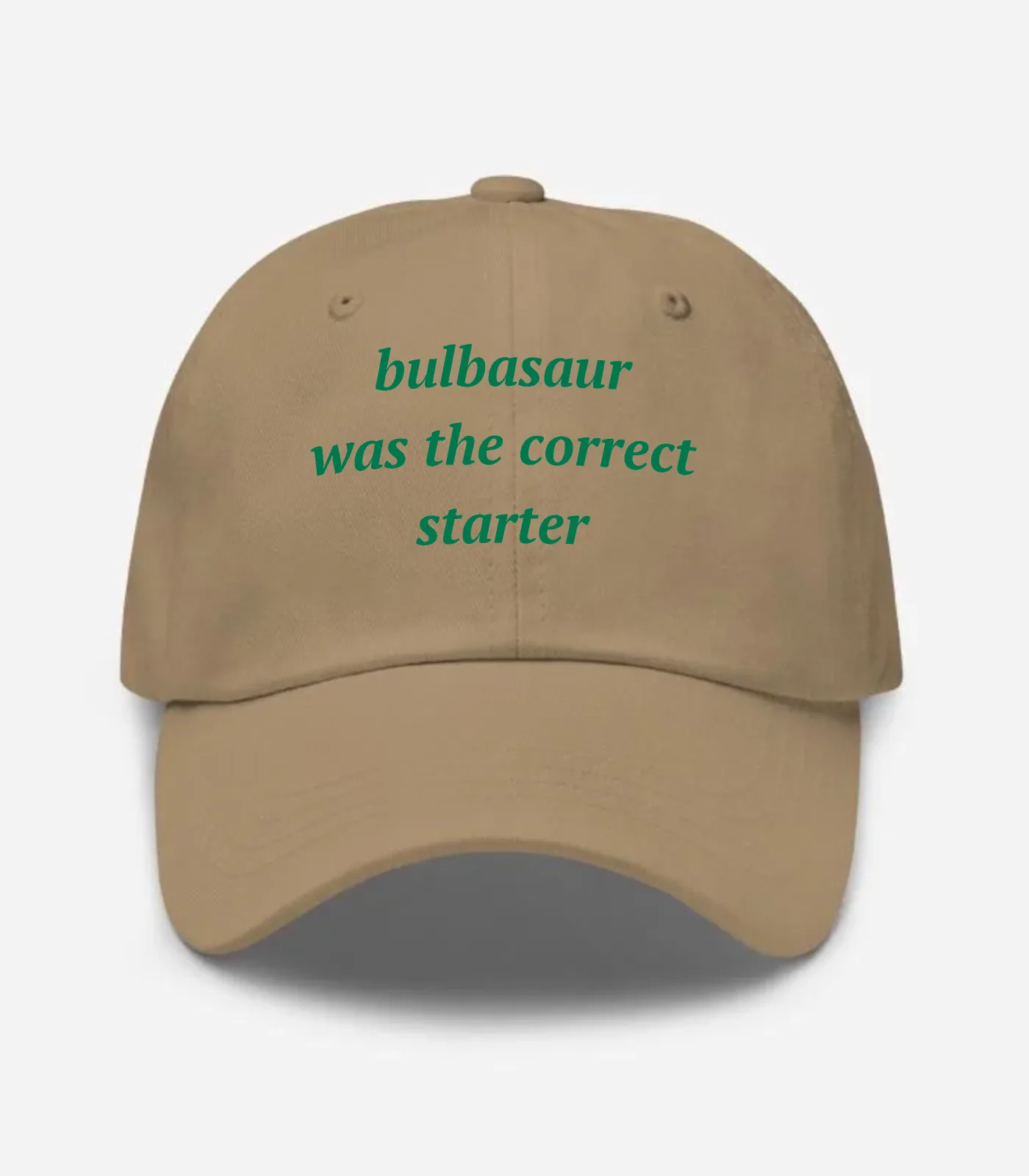 Bulbasaur Was The Correct Starter Hat