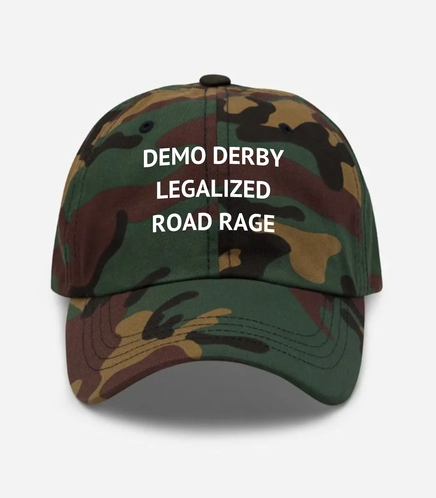 Demo Derby Legalized Road Rage Hat - Green Camo