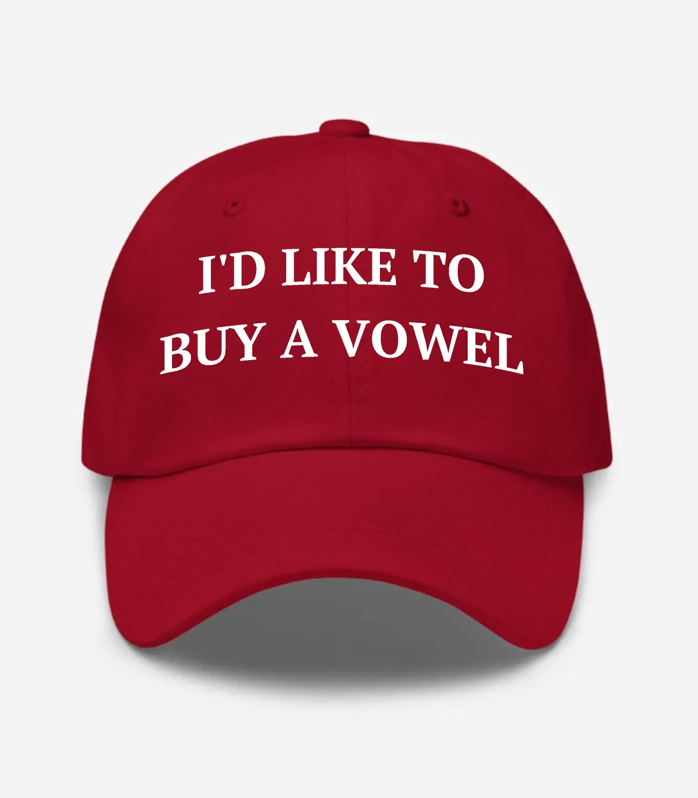 I'd Like To Buy A Vowel Hat - Cranberry