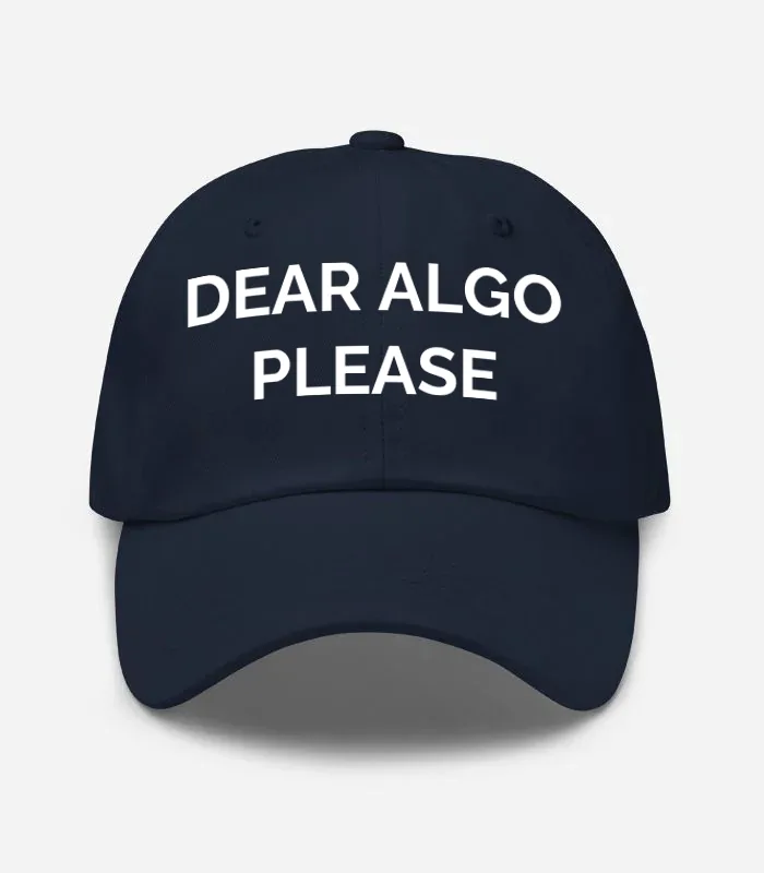 Dear Algo Please Hat - Navy