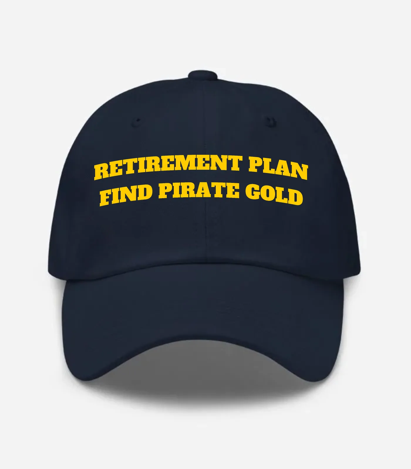 Retirement Plan Find Pirate Gold Hat - Navy