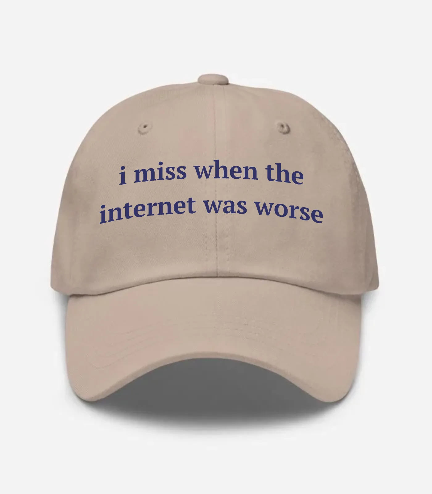 I Miss When The Internet Wa... Hat - Stone