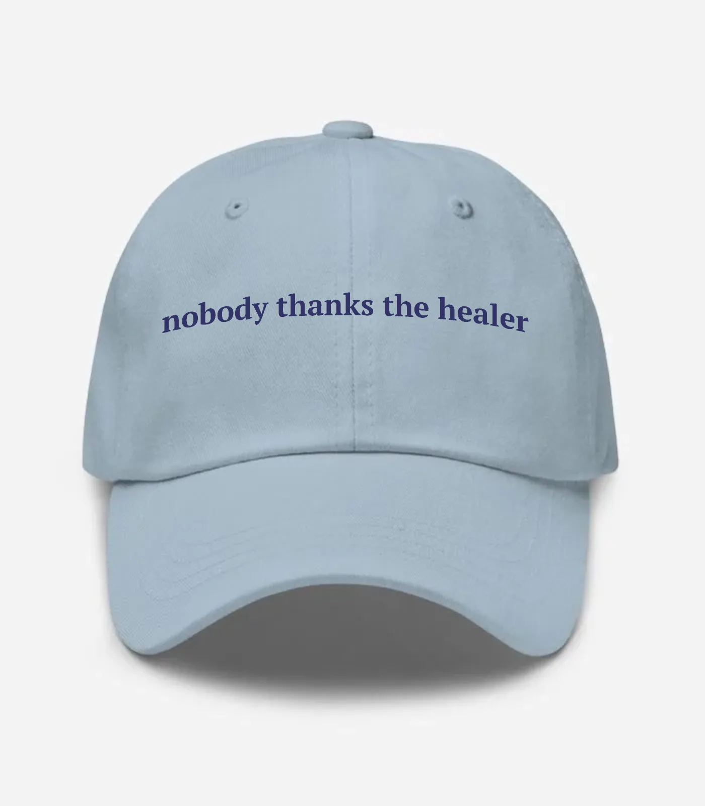 Nobody Thanks The Healer Hat - Light Blue