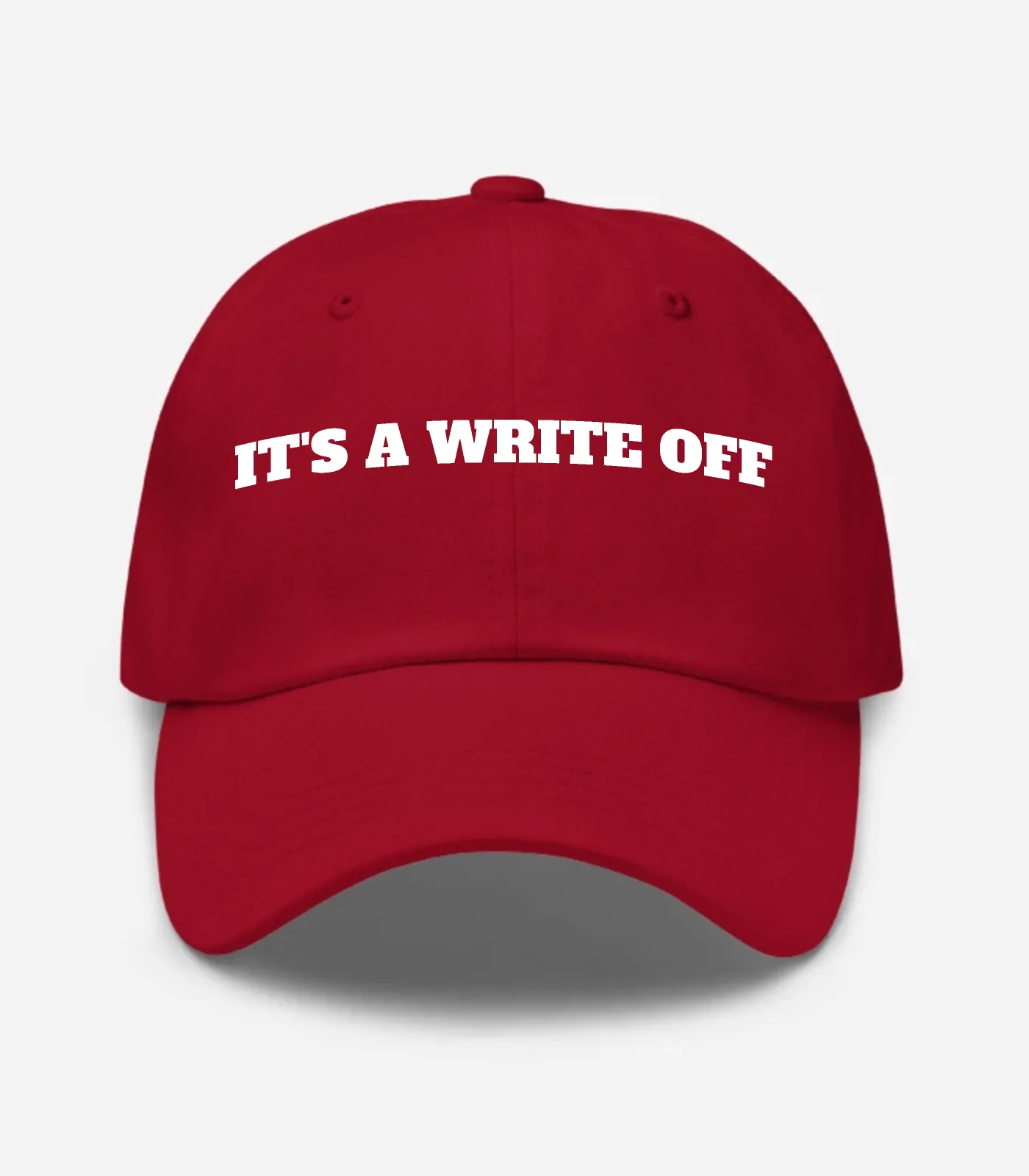 It's A Write Off Hat - Cranberry