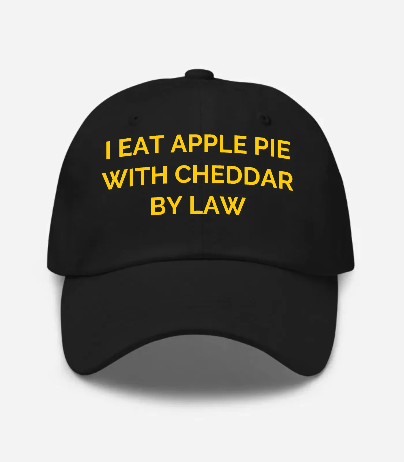 I Eat Apple Pie With Cheddar By Law Hat - Black