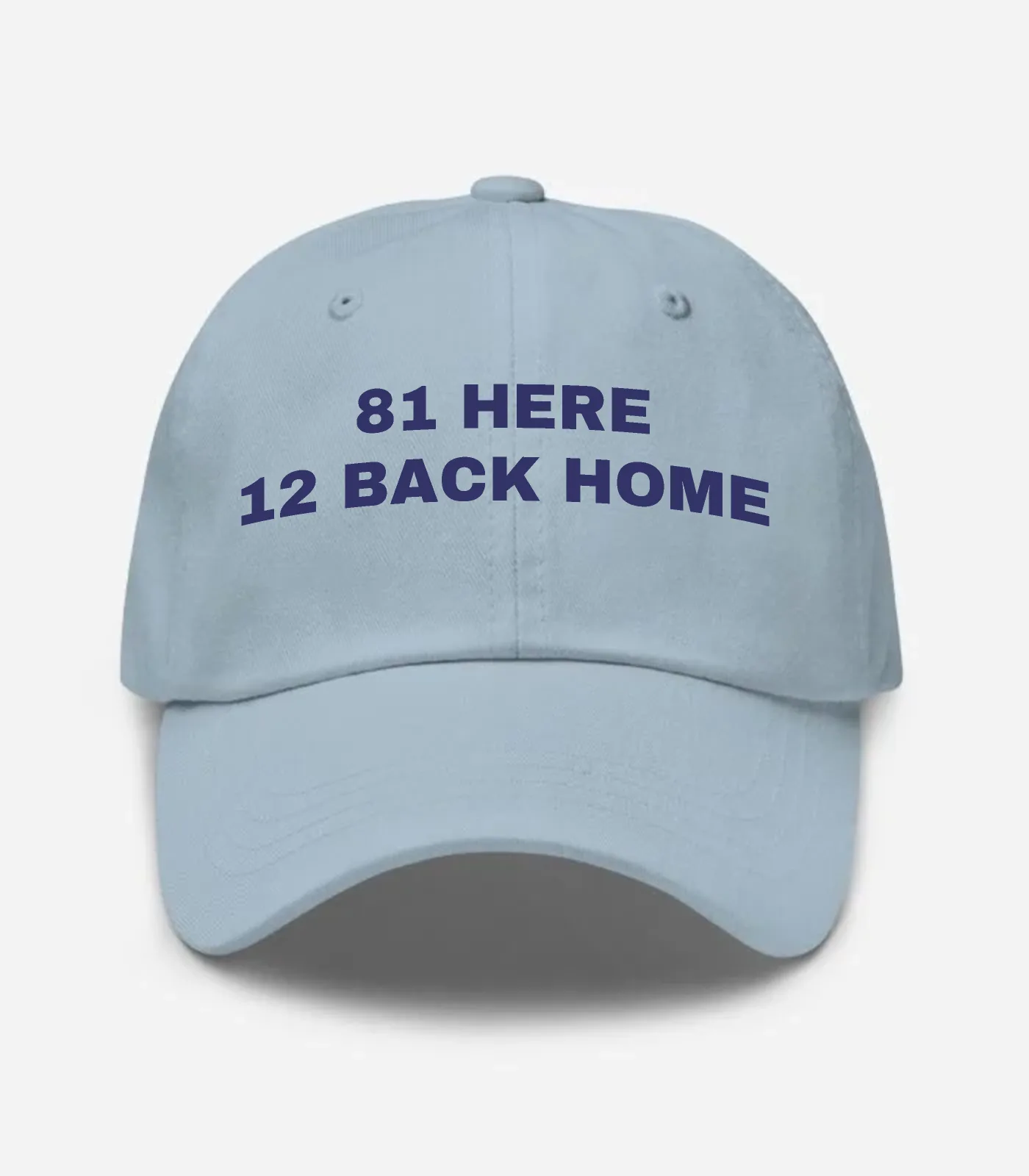 81 Here 12 Back Home Hat - Light Blue