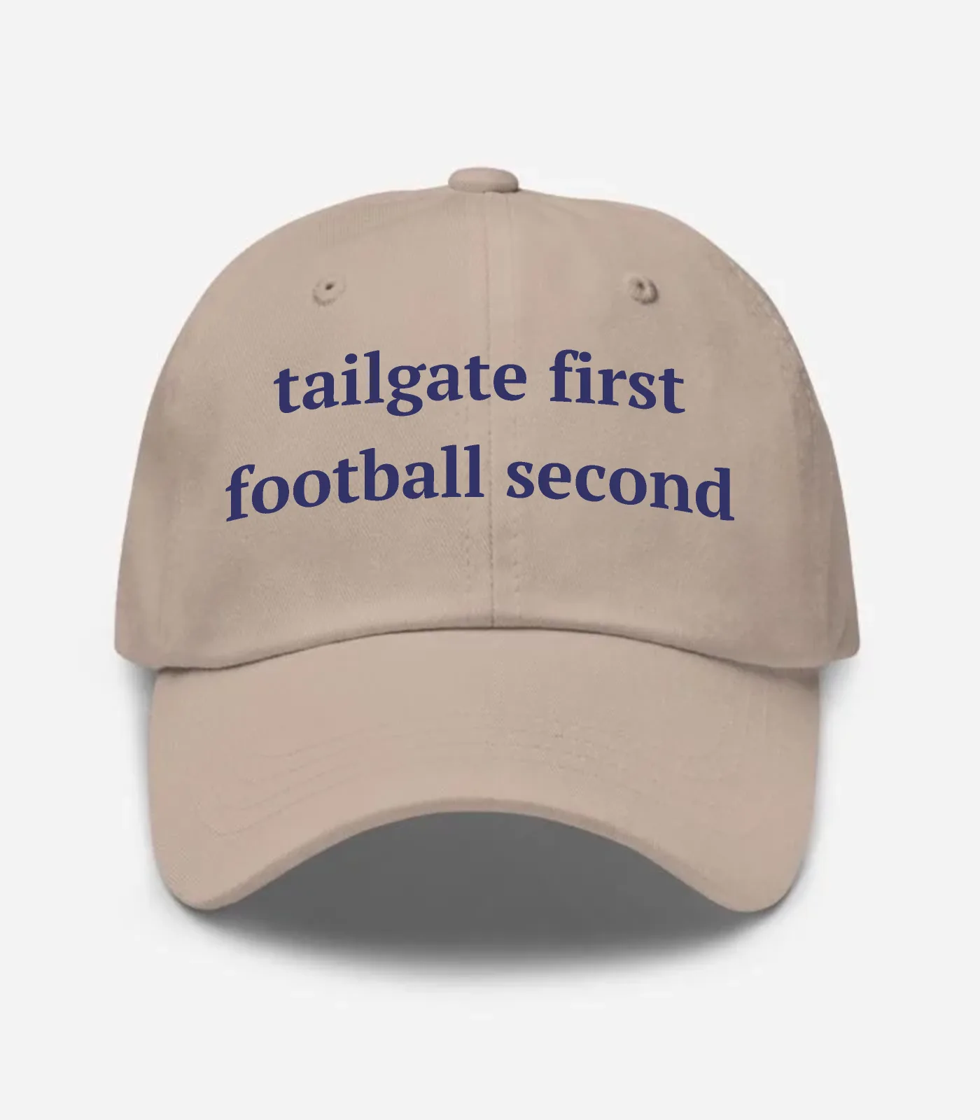 Tailgate First Football Second Hat - Stone