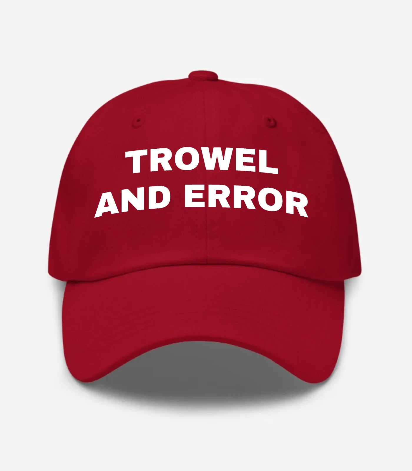 Trowel And Error Hat - Cranberry