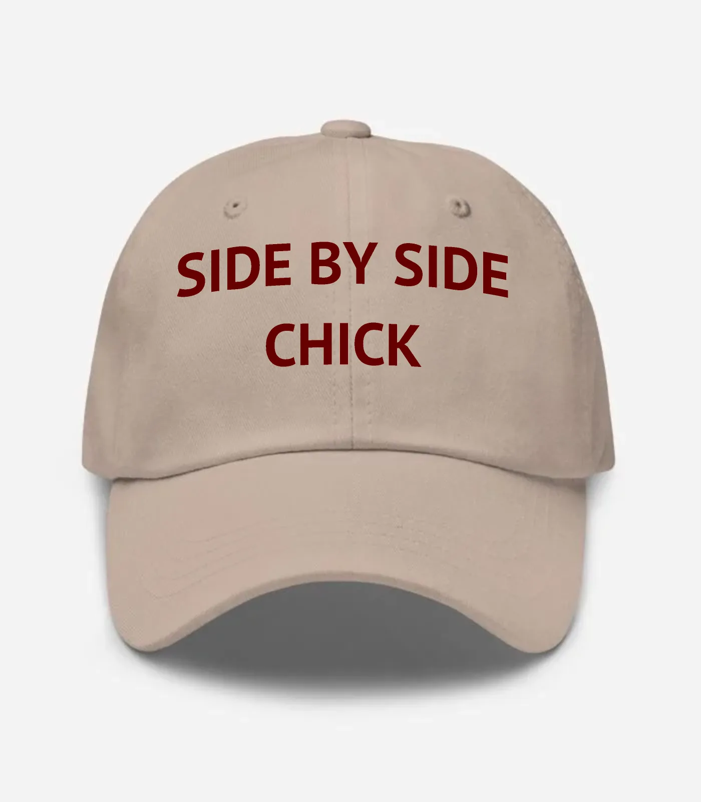 Side By Side Chick Hat - Stone