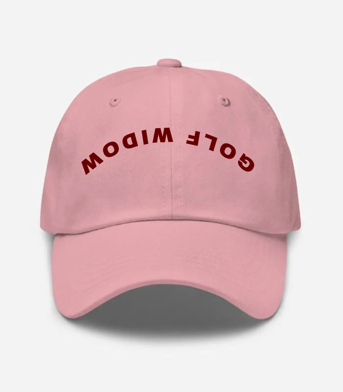 Golf Widow Upside Down Hat - Pink