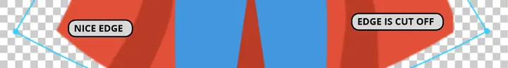 cape cut off at bounding box