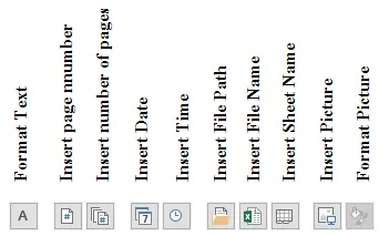Header/Footer formatting icons in the Custom Header dialog