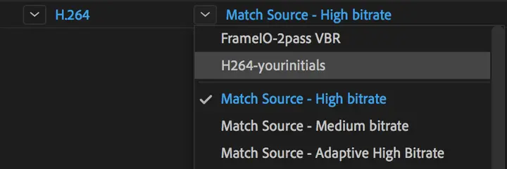 ame use new preset
