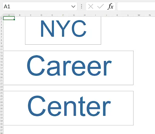Excel spreadsheet zoomed to 39% showing all named ranges displayed with their labels