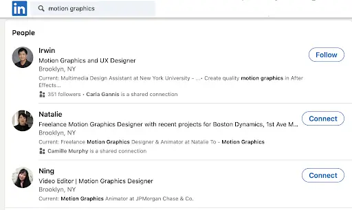 Optimized professional profile on LinkedIn for job searching
