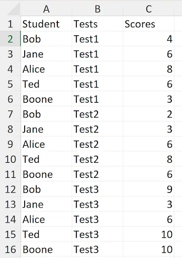 Excel TOCOL function converting a multi-column range into a single column