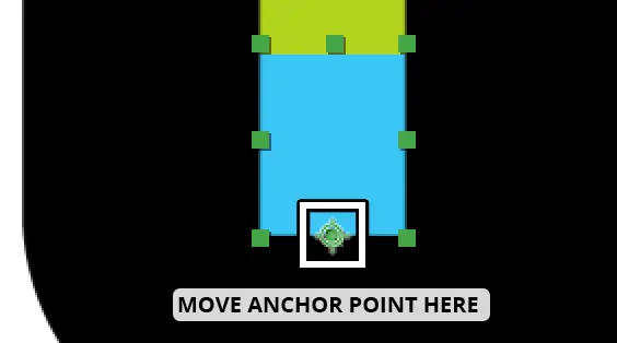 move first rectangle anchor point