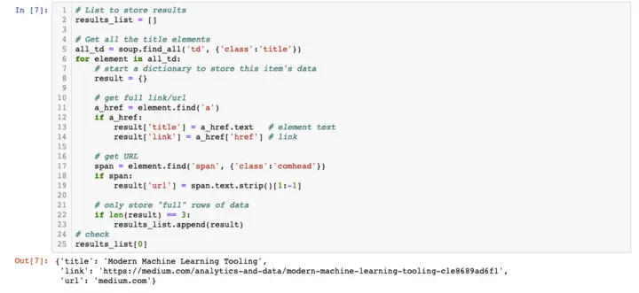 Python Scraping Code