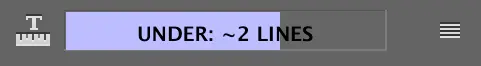 copyfit toolbar under