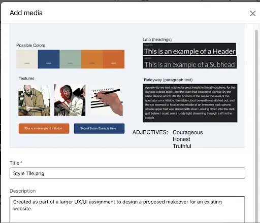 LinkedIn Featured section with plus icon to add media content