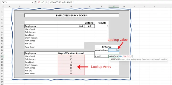XMATCH 2 Example