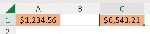 C12 in Formatting Cells In Excel