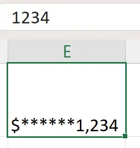 Excel number formatting demonstration - step 11