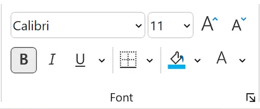 Font group