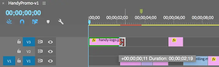 handy logo extended duration