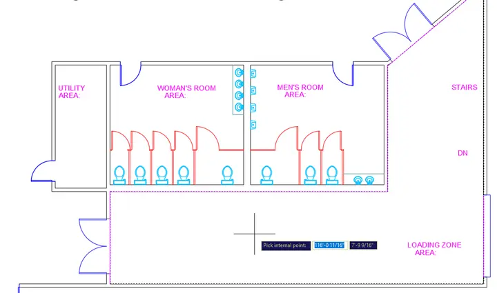 furniture showroom boundary pick point