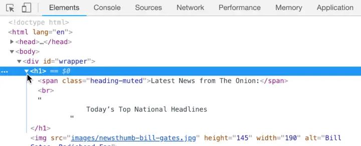 browser inspector html element2