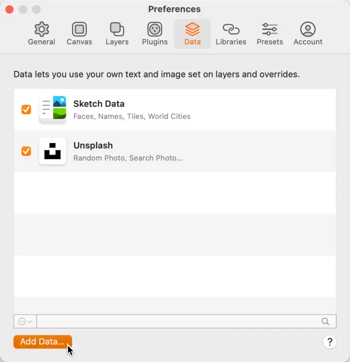 preview custom data