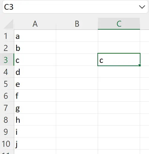 Excel legacy behavior before dynamic arrays showing single cell result