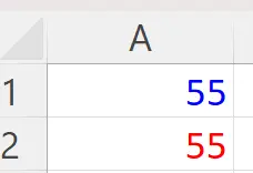 Excel number format options for displaying negative numbers in red