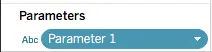 Tableau parameter configuration and usage - step 5