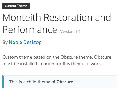 child theme