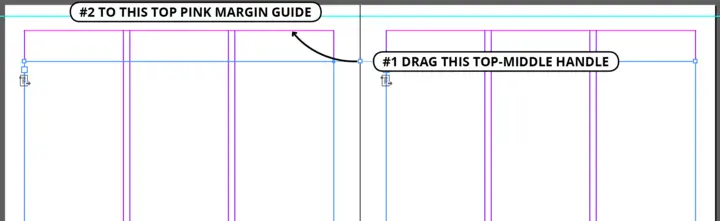 drag top to margin