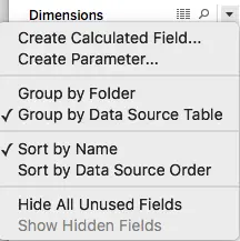Tableau Create Parameter dialog box with name, data type, and allowable values