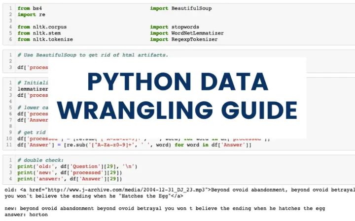 Python Data Wrangling Cover Photo