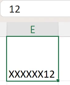 Excel number formatting demonstration - step 9