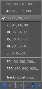 polar tracking menu30