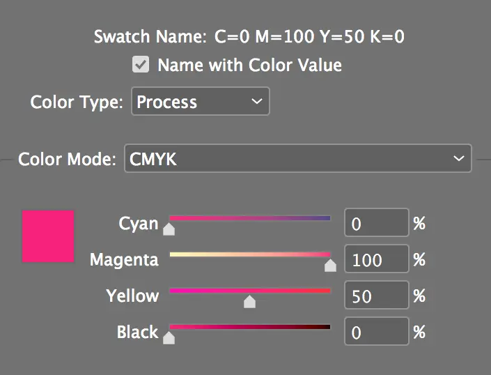 define color 100m 50y