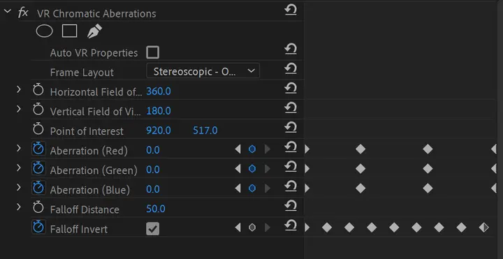 Glitch Effect example showing your effect controls will look something like this: