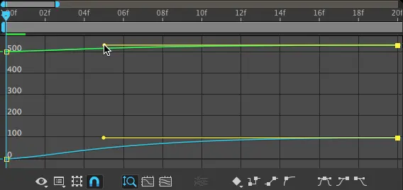 graph editor drag second keyframes
