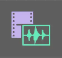video and audio icon
