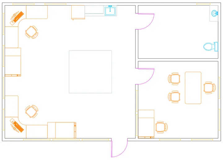 design center finish placing blocks