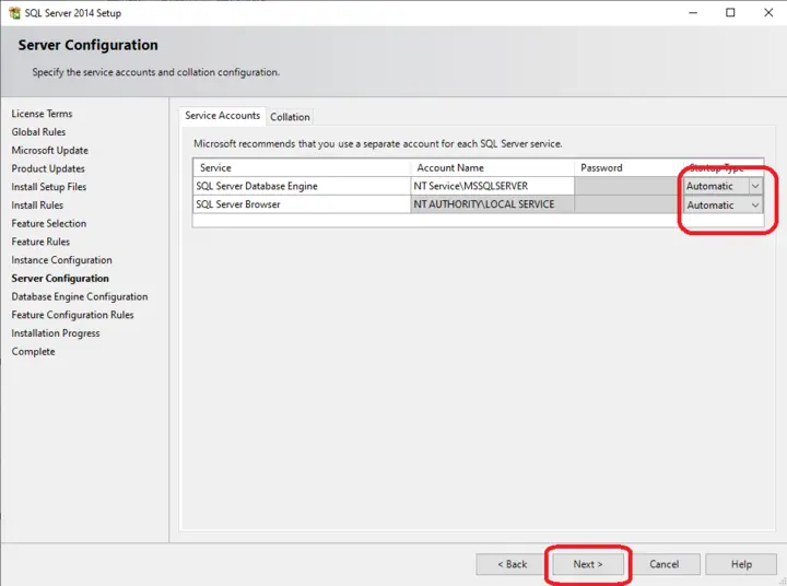 Sql server express install 5